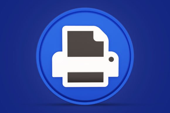 3D Render Printer Icon: A High-Quality Asset for Modern Designers