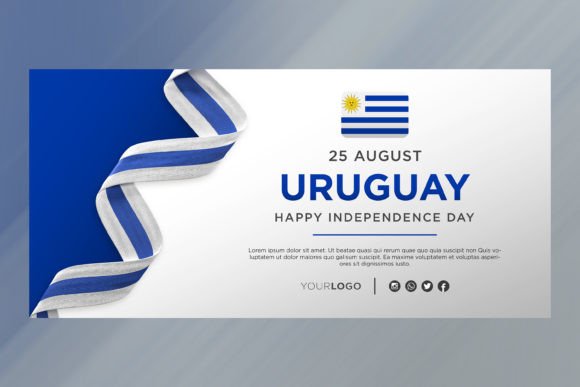 Celebrate Uruguay National Day with a Modern Banner Template