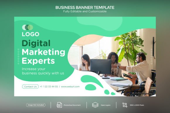 Digital Marketing Agency Banner: Modern Design for Maximum Impact