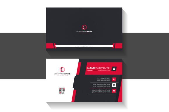 Elegant Corporate Business Card: A Vector Design for Modern Professionals