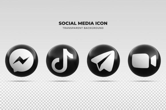 Elevate Your Brand with a 3D Social Media Icons Set