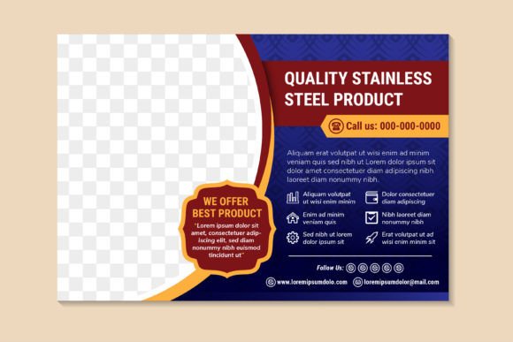 Elevate Your Marketing with the Quality Stainless Horizontal Flyer