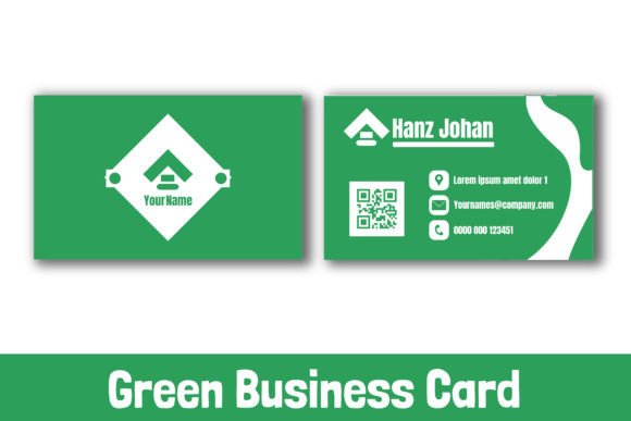 Simple Green Corporate Business Card Tem: A Fresh Take on Professionalism