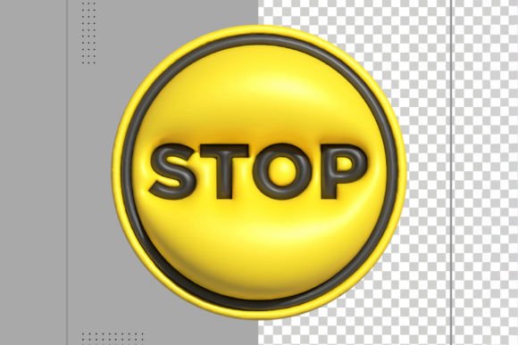 Stop Alert or Warning Signs 3D Rendering: A Designer's Guide