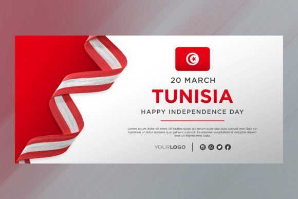 Tunisia National Day Banner: A Modern Template for National Pride